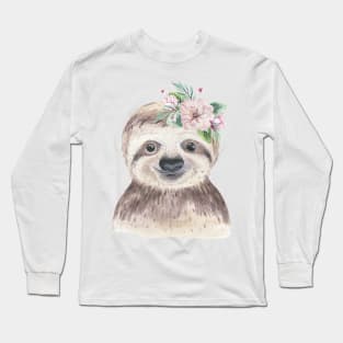 baby sloth Long Sleeve T-Shirt